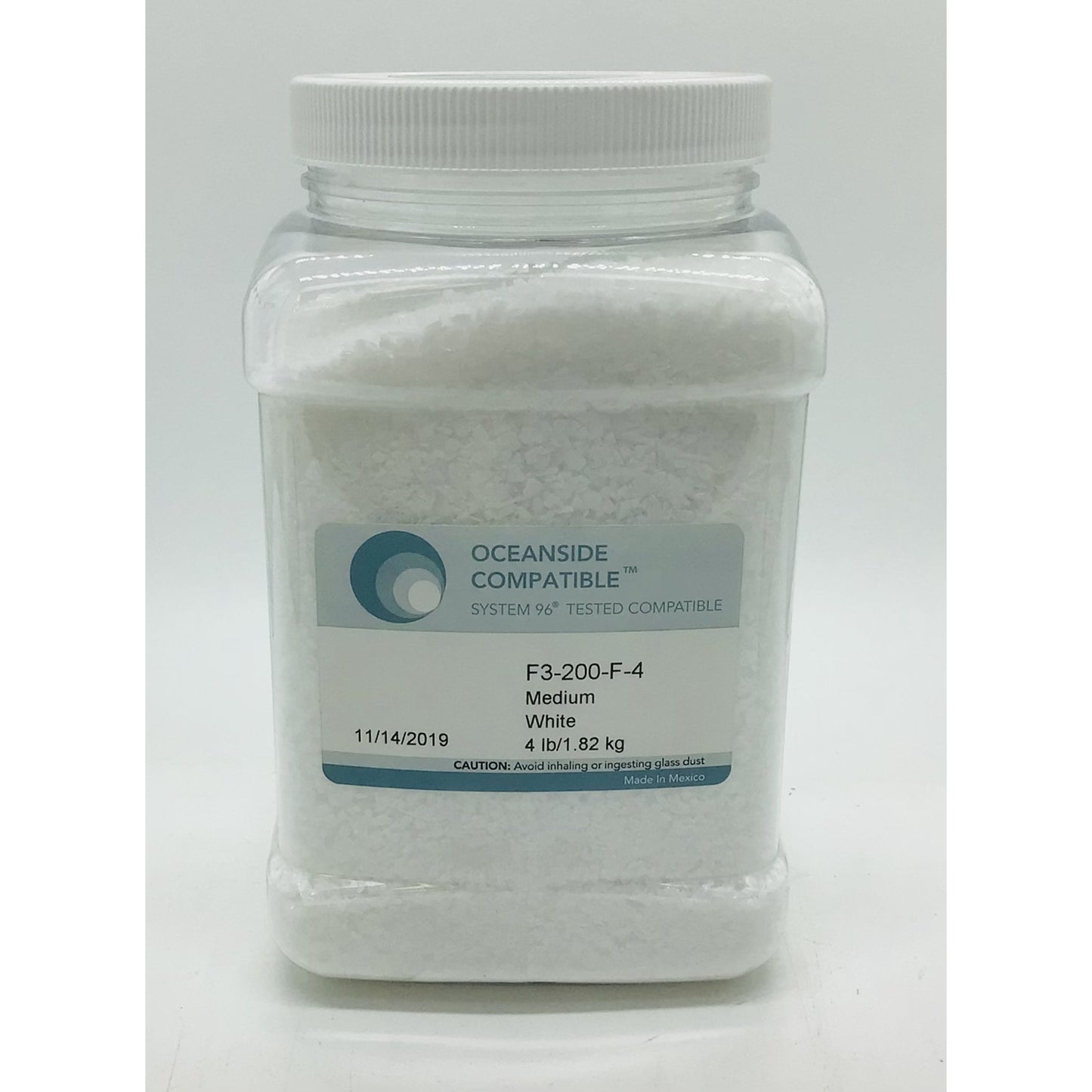 Frit, White, 200-96-4, 4 lb jar