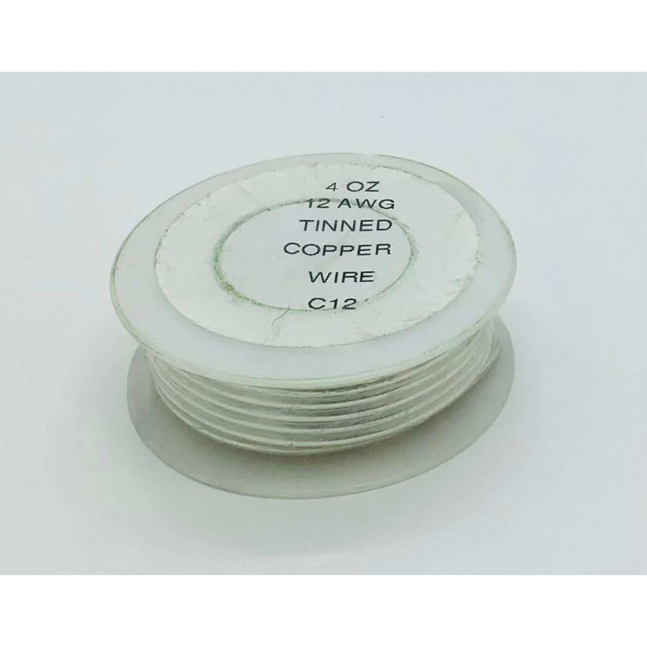 Tinned Copper Wire, 12 gauge, 4 oz roll
