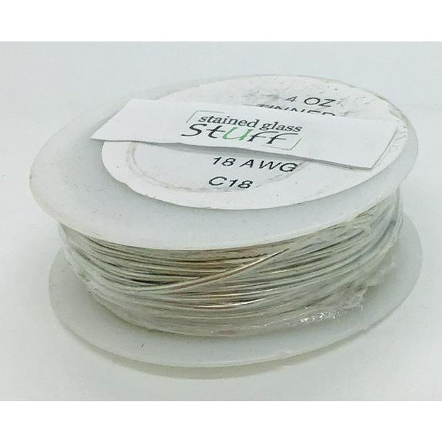 Tinned Copper Wire, 18 gauge, 4 oz
