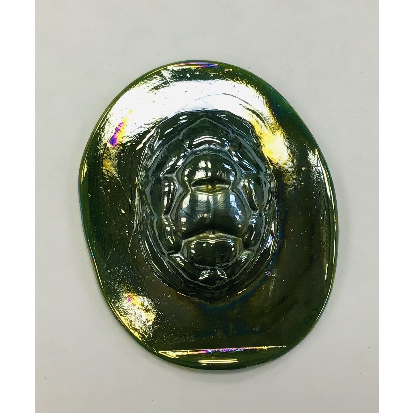 Pressed Glass Jewels - Irid Turtleback