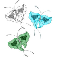 GST 113C Sapphire, Crystal & Jade Butterflies