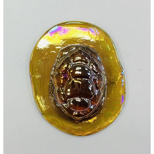 Pressed Glass Jewels - Irid Turtleback