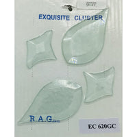 EC 620 Bevel Cluster, Clear or Glue Chip