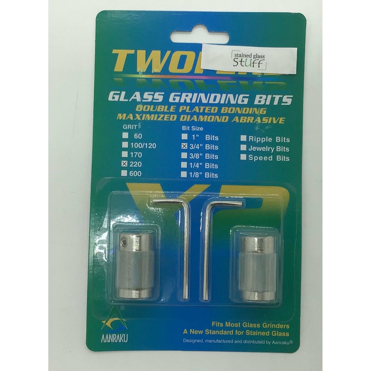 3/4" Fine (220) Grit Grinding Bits