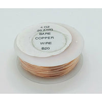 Bare Copper Wire, 20 gauge, 4 oz roll