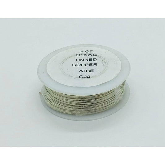Tinned Copper Wire, 22 gauge, 4 oz