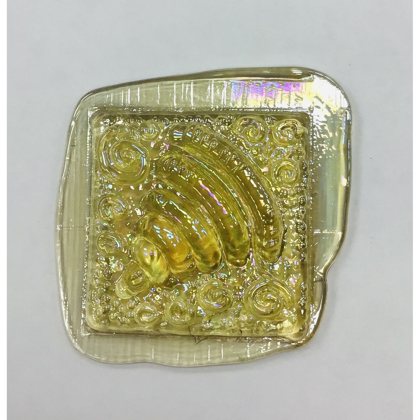 Pressed Glass Jewels - Irid Cone