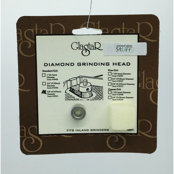 Glastar G5 Starlet Diamond Grinding Head, 5/8", Standard Grit