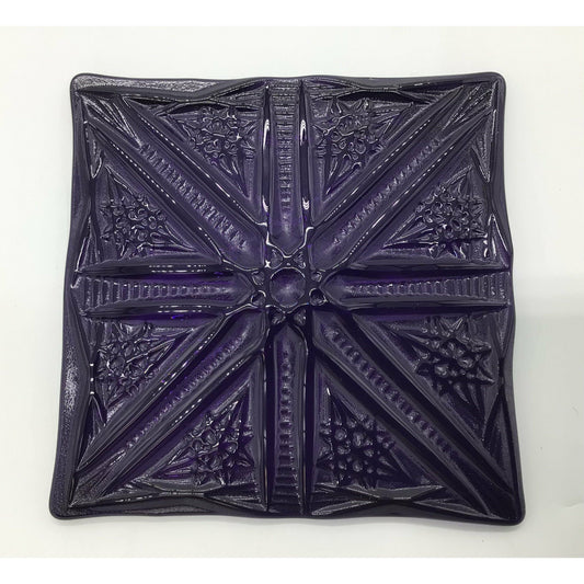 Fused Glass Textured Tiles - 5” Square