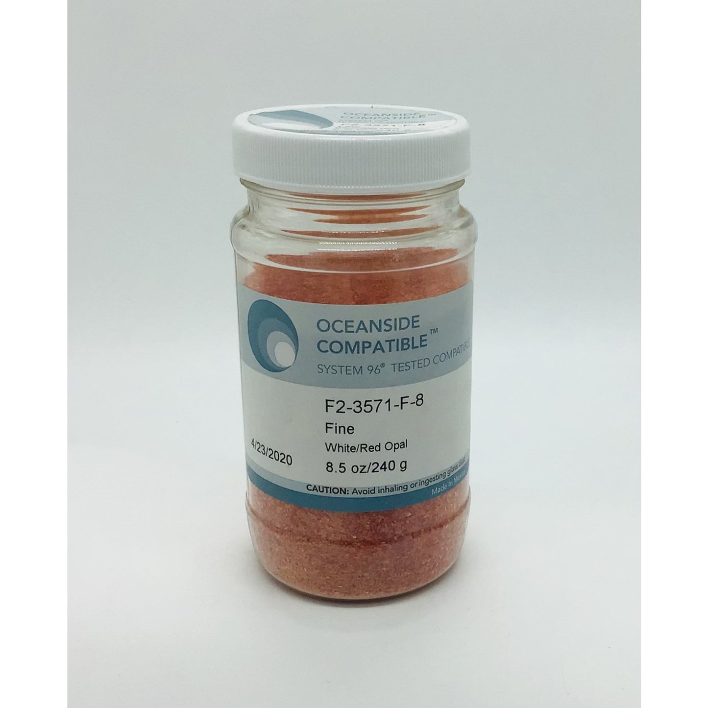 Frit, White/Red Opal, 3571-96-8