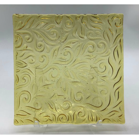Fused Glass Textured Tiles - 8” Square