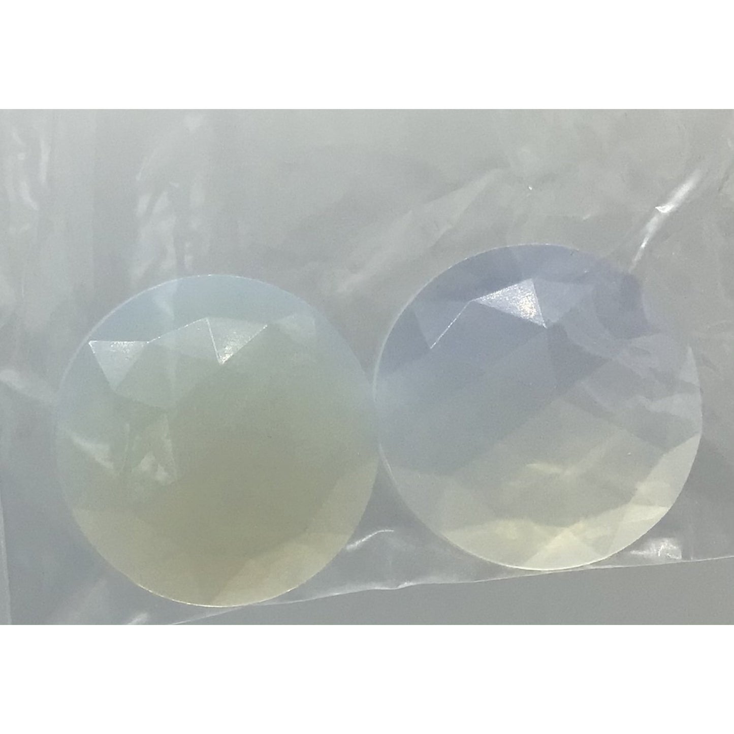 Colour Faceted Jewels-- Round, Oval and Teardrop