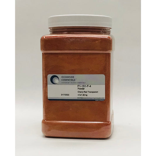 Frit, Cherry Red Transparent, 151-96-4, 4 lb jar