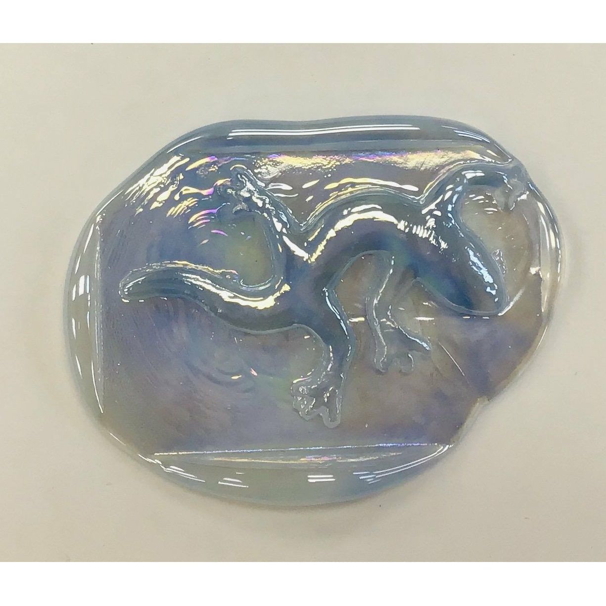 Pressed Glass Jewels - Irid Gecko
