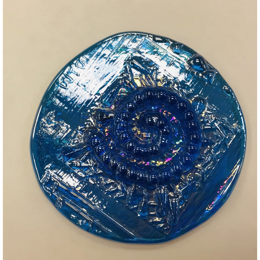 Pressed Glass Jewels - Irid Spiral