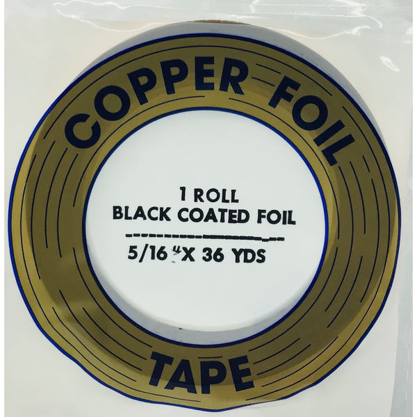 Edco 5/16” x 36 yards black coated foil tape
