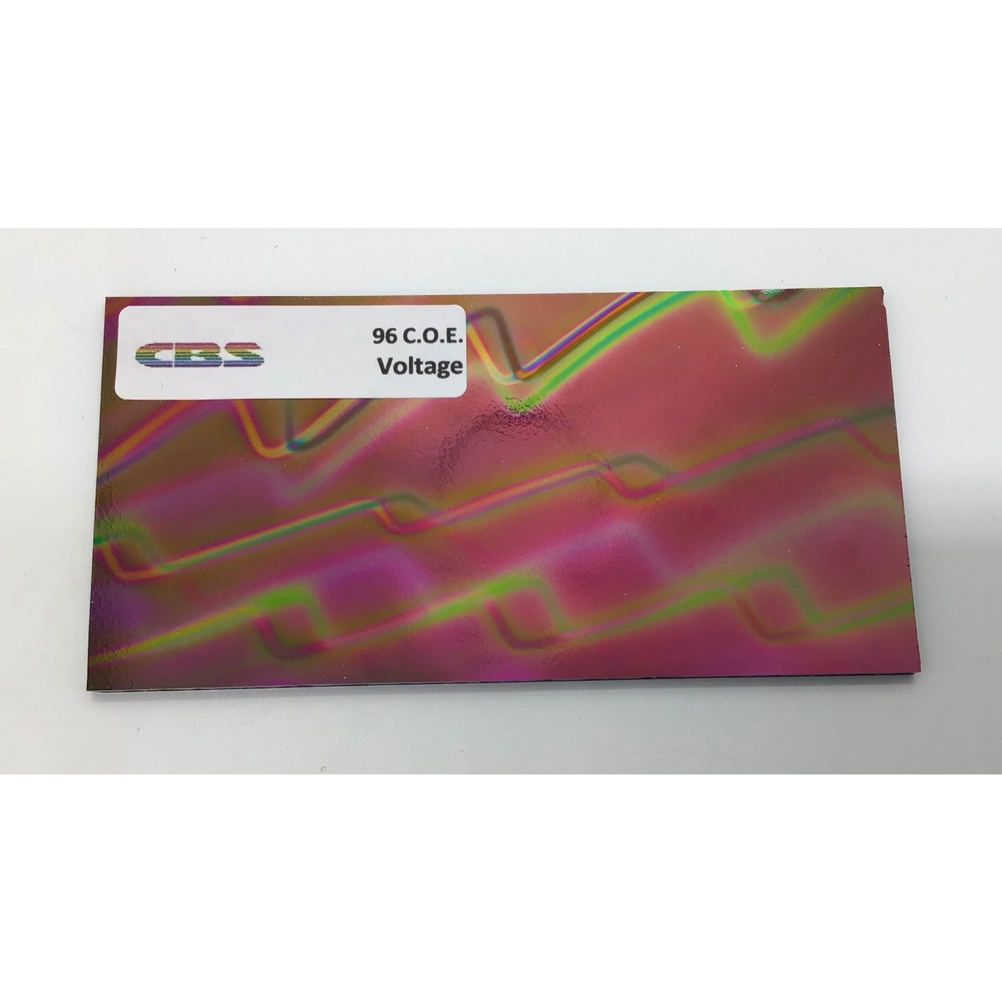 CBS 2” x 4” Dichro on Black COE 96