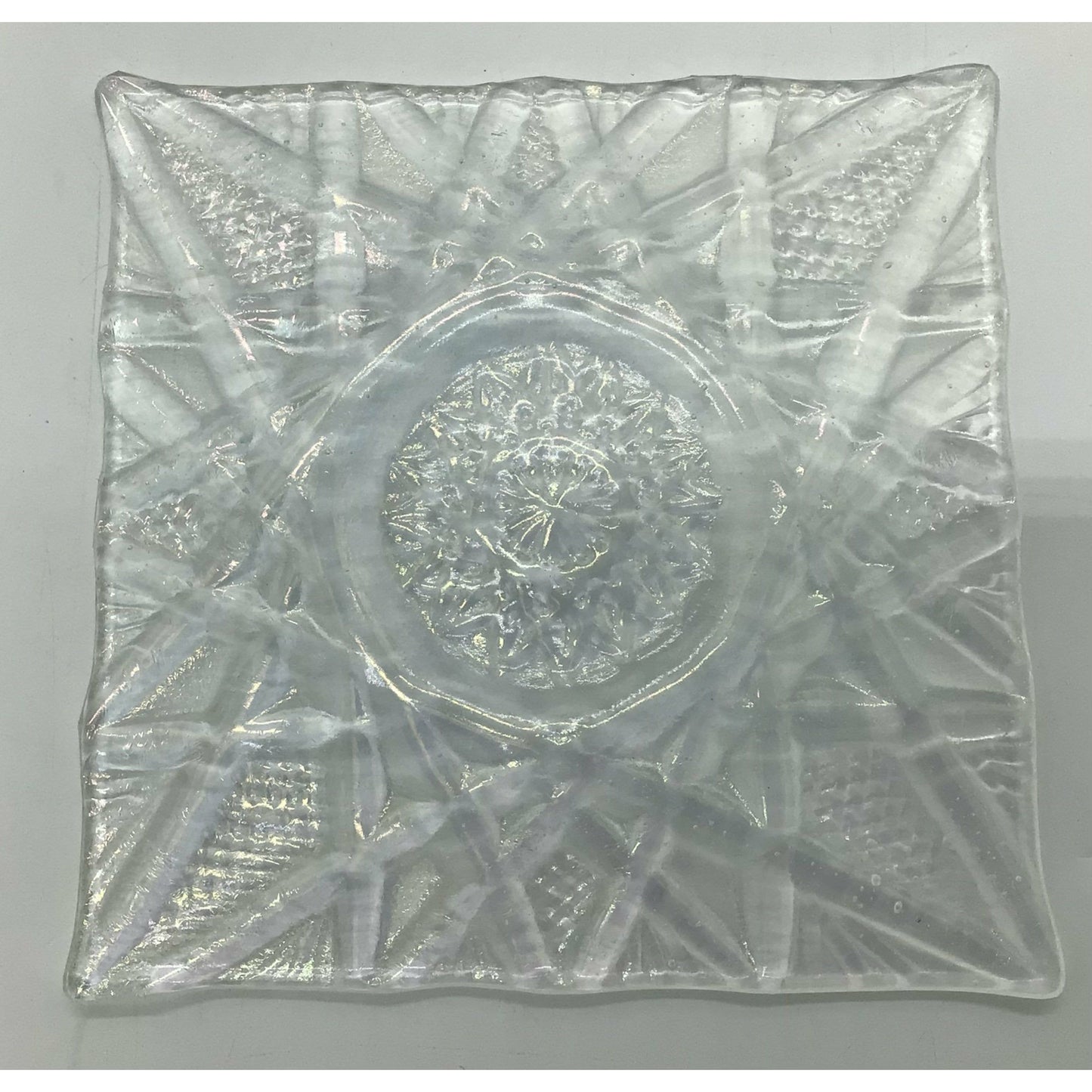Fused Glass Textured Tiles - 5” Square