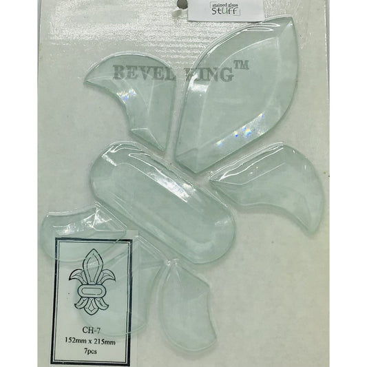 CH 7 Fleur de Lis Bevel Cluster, large