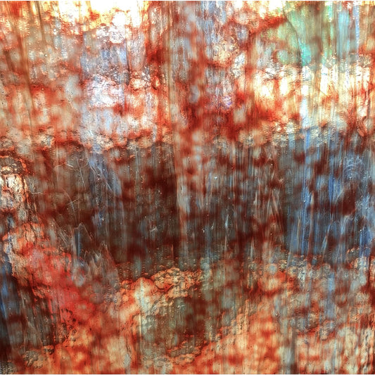 Wissmach O710M, Burgundy with Blue and White Streaks Mystic