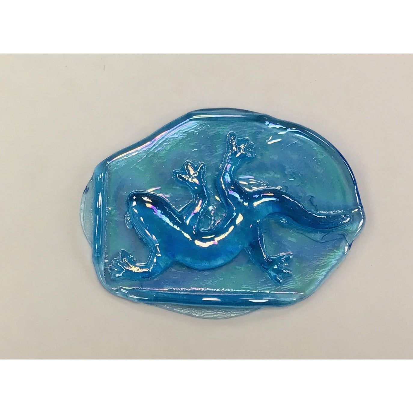 Pressed Glass Jewels - Irid Gecko