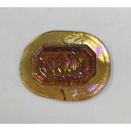 Pressed Glass Jewels - Irid Faceted Gem