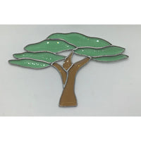Tree Bevel Cluster, green/brown