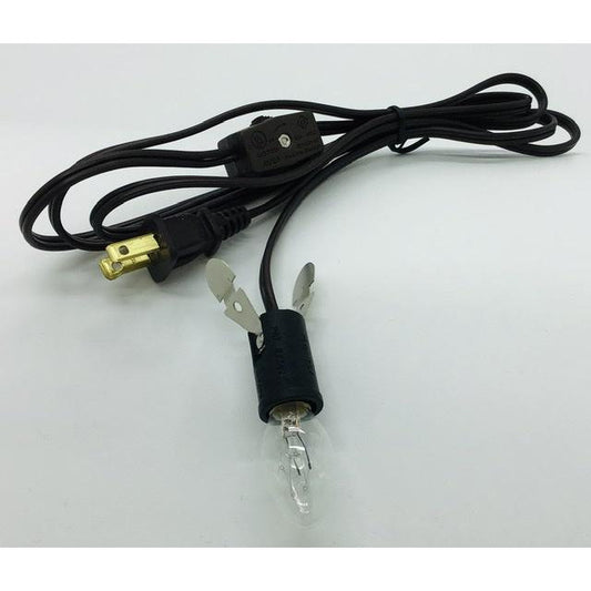 Fan Lamp Cord with Inline Switch, 6 ft