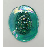 Pressed Glass Jewels - Irid Turtleback
