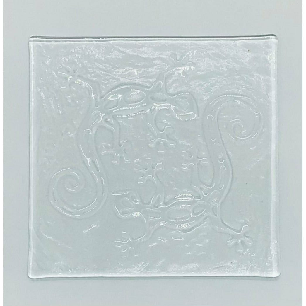 Fused Glass Textured Tiles - 6” Square