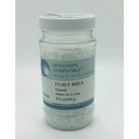 Frit, Metallic Irid on Clear, 00-96-MIR-8