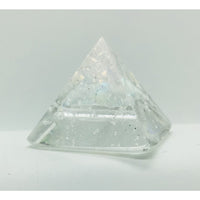 Dichroic Peak Fused Glass Pyramid