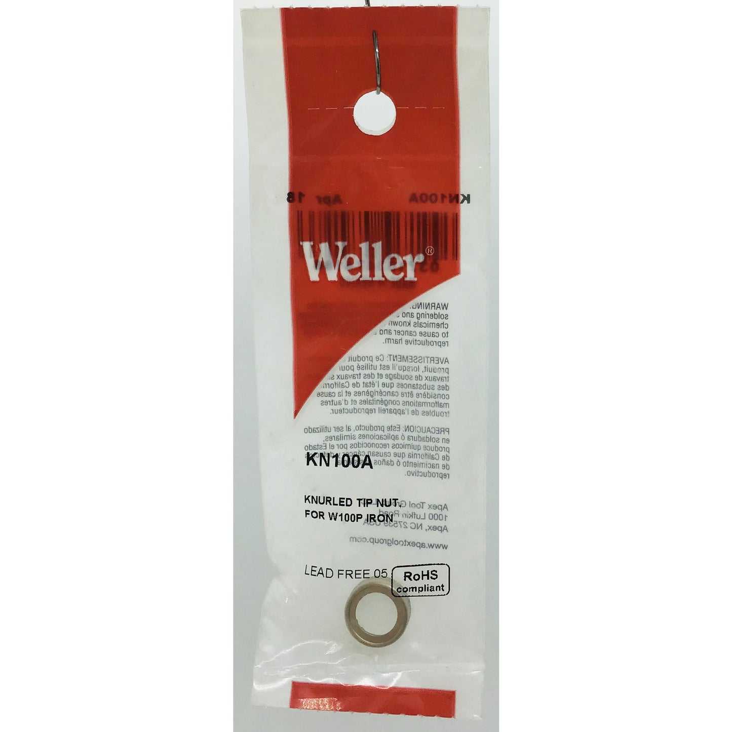 Weller Knurled Tip Nut