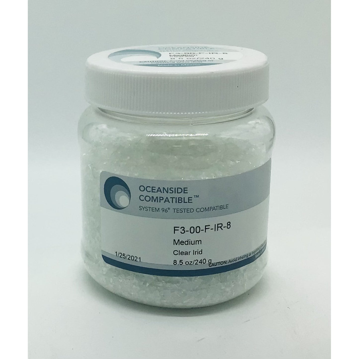 Frit, Clear Irid, 00-96-IR-8