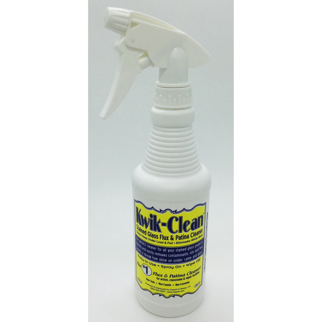 Spray Bottle Kwik Clean Stained Glass Flux and Patina Cleaner with spr