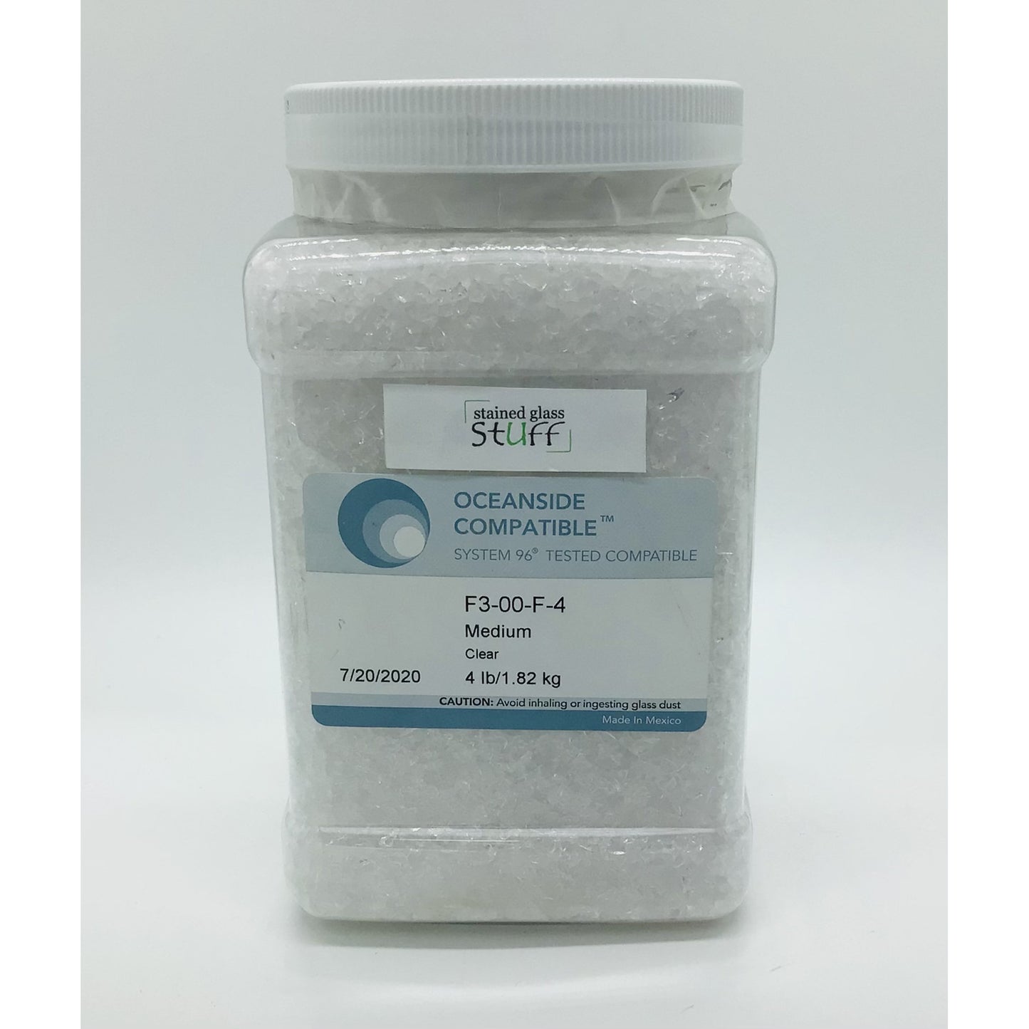 Frit, Clear, 00-96-4, 4 lb jar