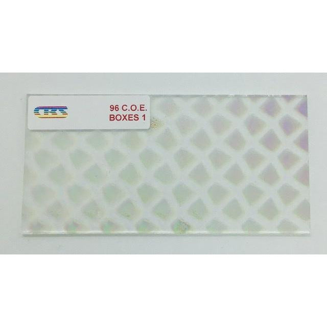 CBS 2” x 4” Dichro on Clear COE 96