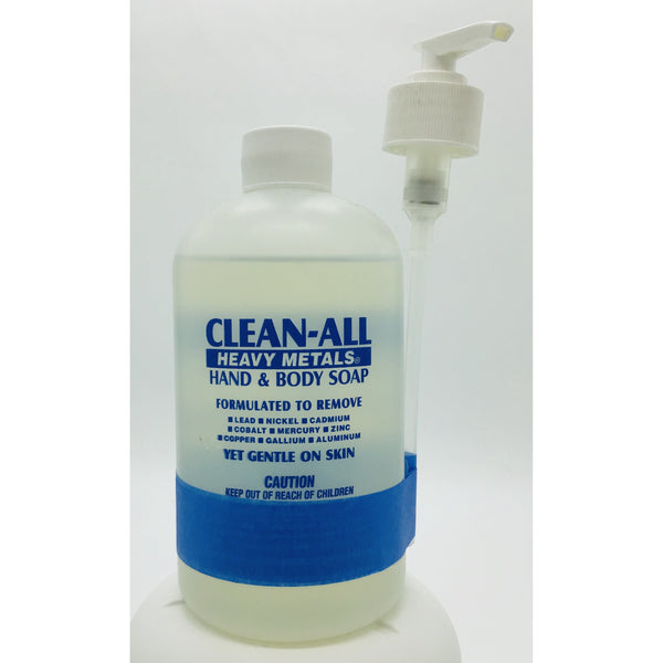Clean-All Heavy Metals Hand & Body Soap, 16 oz bottle