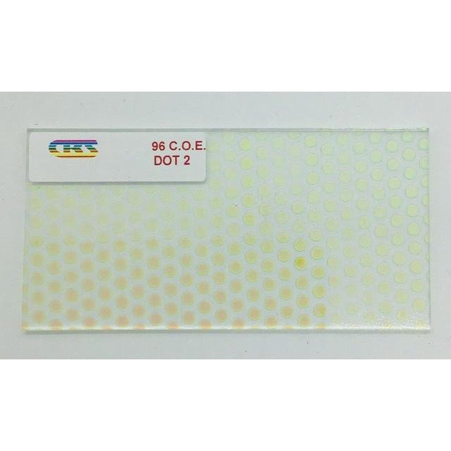 CBS 2” x 4” Dichro on Clear COE 96