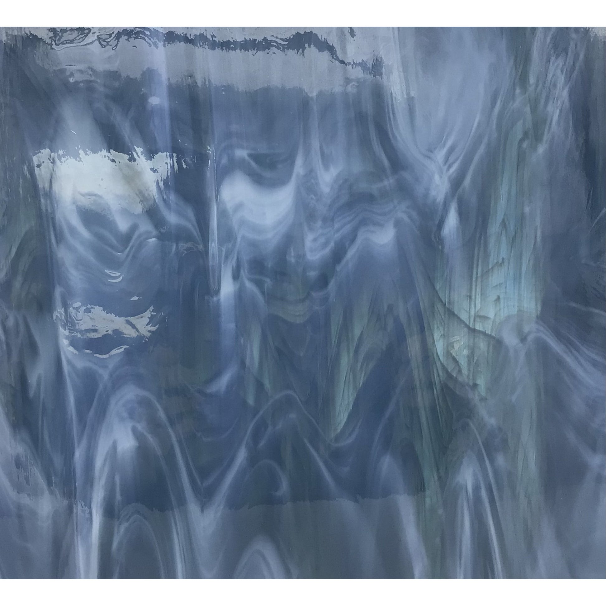 Blue Steel and White Transparent