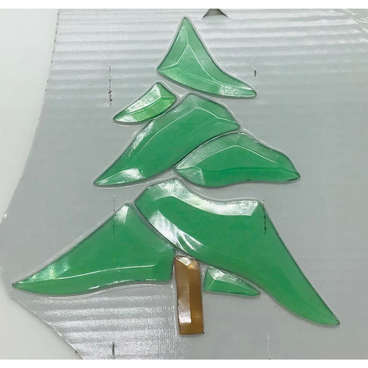 Pine Tree Bevel Cluster, green/brown