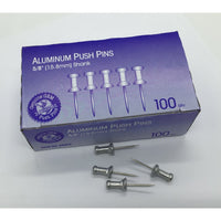 Aluminum Push-Pins 5/8” (15.8mm) shank, Box of 100