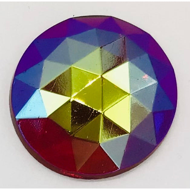 Multifaceted Iridescent Red Jewel 35mm