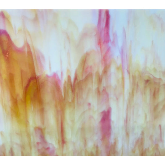 Uroboros 60-290, Gold-Pink & Yellow-Amber on White
