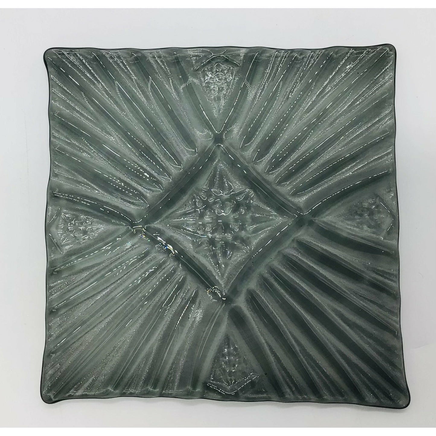 Fused Glass Textured Tiles - 5” Square