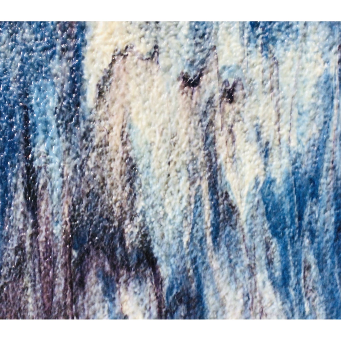 YO 1663G, Blue/Purple/Ice White Granite Translucent