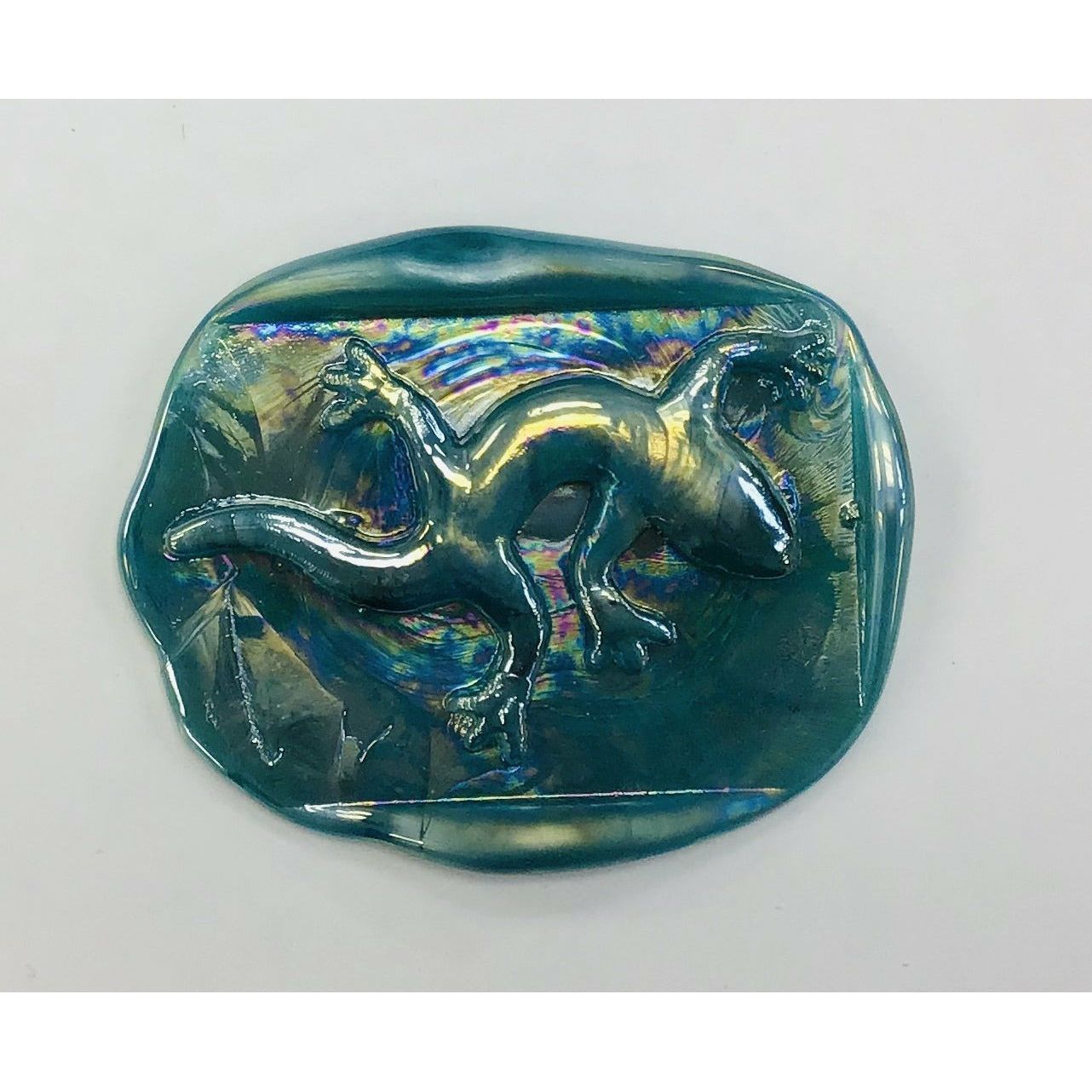Pressed Glass Jewels - Irid Gecko