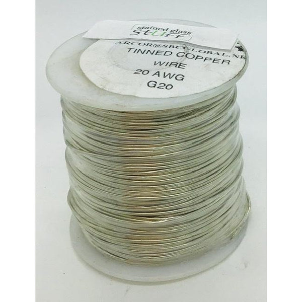Tinned Copper Wire, 20 gauge, 1 lb roll