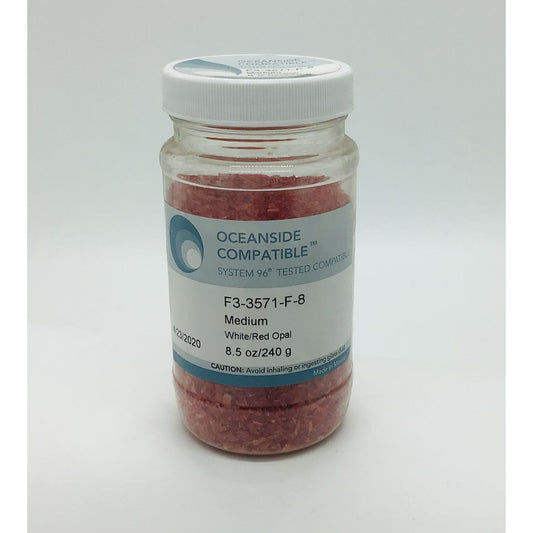 Frit, White/Red Opal, 3571-96-8