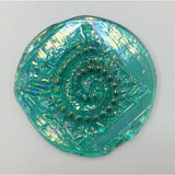 Pressed Glass Jewels - Irid Spiral